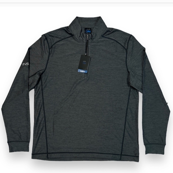 GREG NORMAN GN Collection Midweight Performance Quarter Zip Pullover - Picture 1 of 6